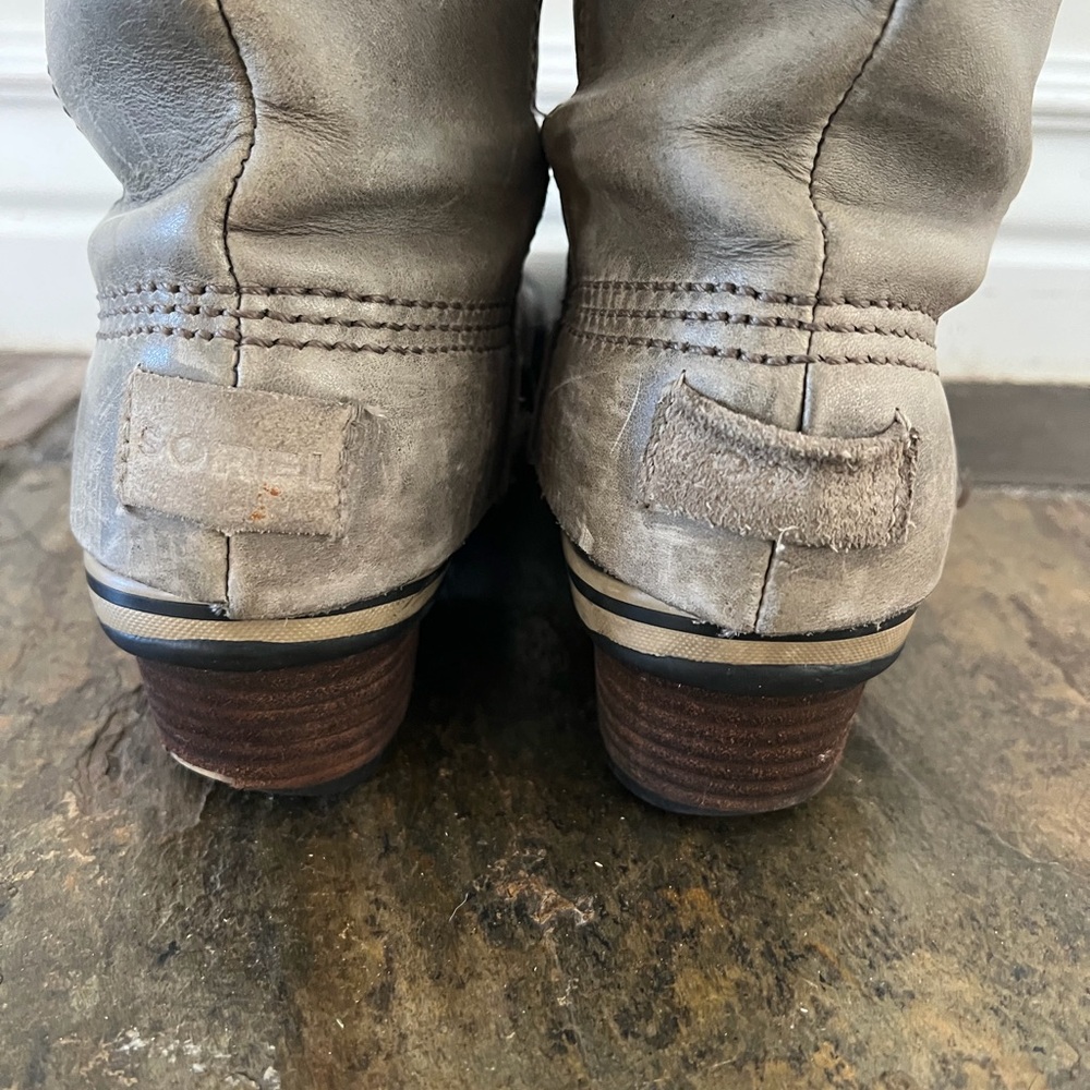 SOREL SLIMPACK TALL 7 Equestrian Riding Shale Gray Waterproof RARE - Picture 6 of 7